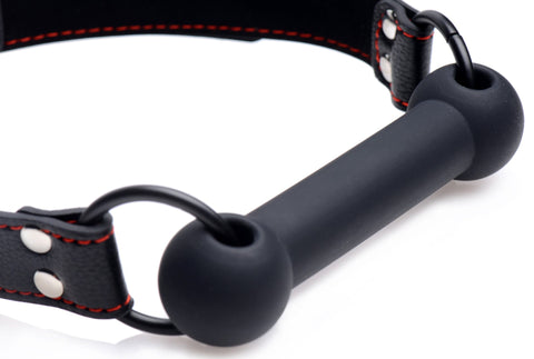 Silicone Bit Gag with Adjustable Strap for Comfort and Style Gags