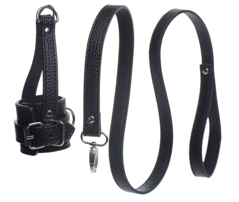 Strict Ball Stretcher With Leash Adult Sex Toy Ball Stretcher
