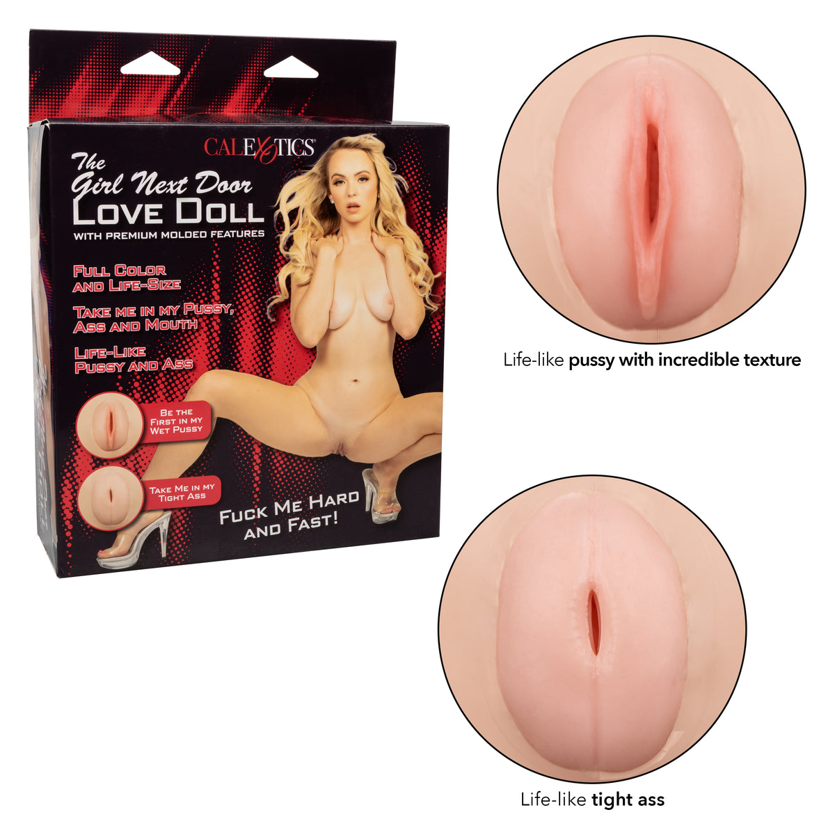 CalExotics Girl Next Door Life-Size Love Doll with 3 Holes > Sex Toys > Sex Dolls > Inflatable
