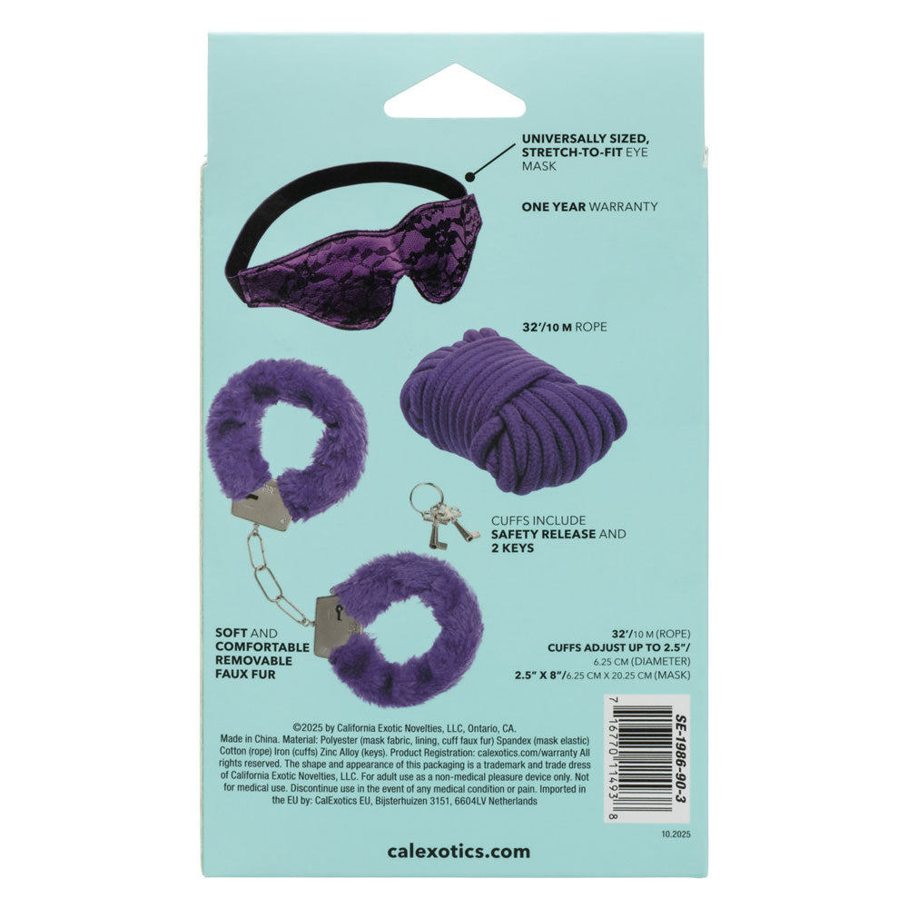Pleasure Kits Indulgent Collection (Purple) – Luxury Restraint Kit Purple > Bondage Gear > Restraints