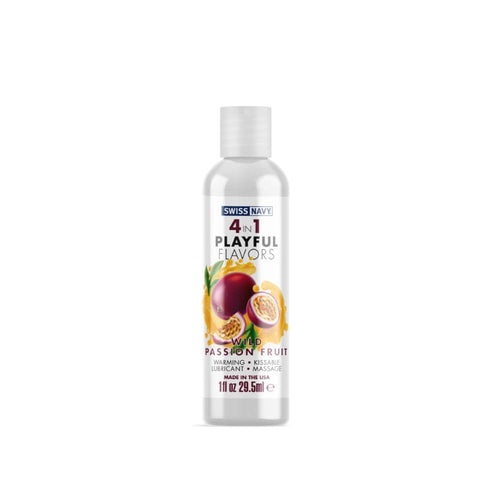 Playful Flavours 4 In 1 Wild Passion Fruit 1oz/29.5ml Lubricants, Creams & Glides