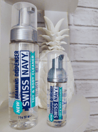 Swiss Navy Toy and Body Cleaner Foaming Dispenser 1.6 oz Clear Bottle > Essentials > Toy Cleaners