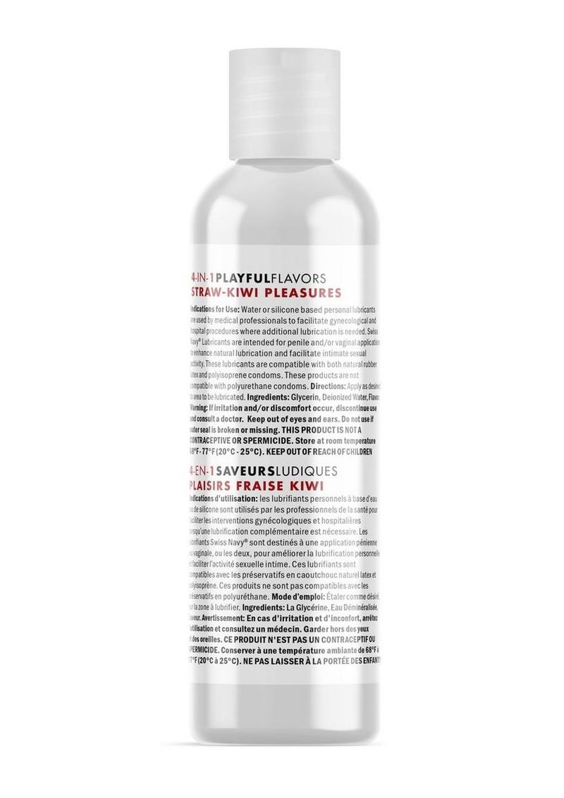 Playful Flavours 4 In 1 Strawberry Kiwi (29.5ml) – Flavored Pleasure Gel > Lube > Flavoured
