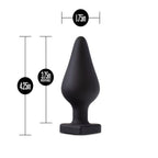 Temptasia Heart-Shaped Butt Plug Black > Anal Range > Butt Plugs