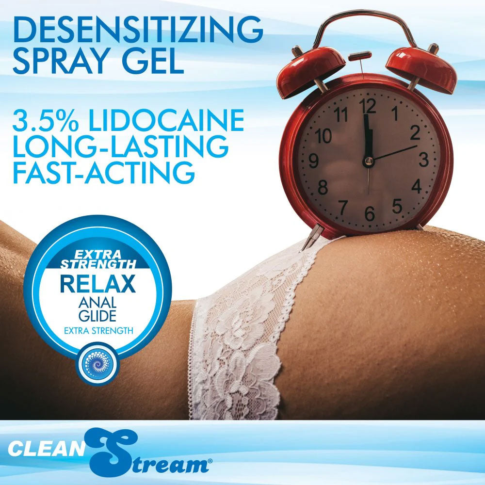 CleanStream Relax Desensitising Lubricant with Nozzle Tip 118 ml Bottle Anal Lubricant