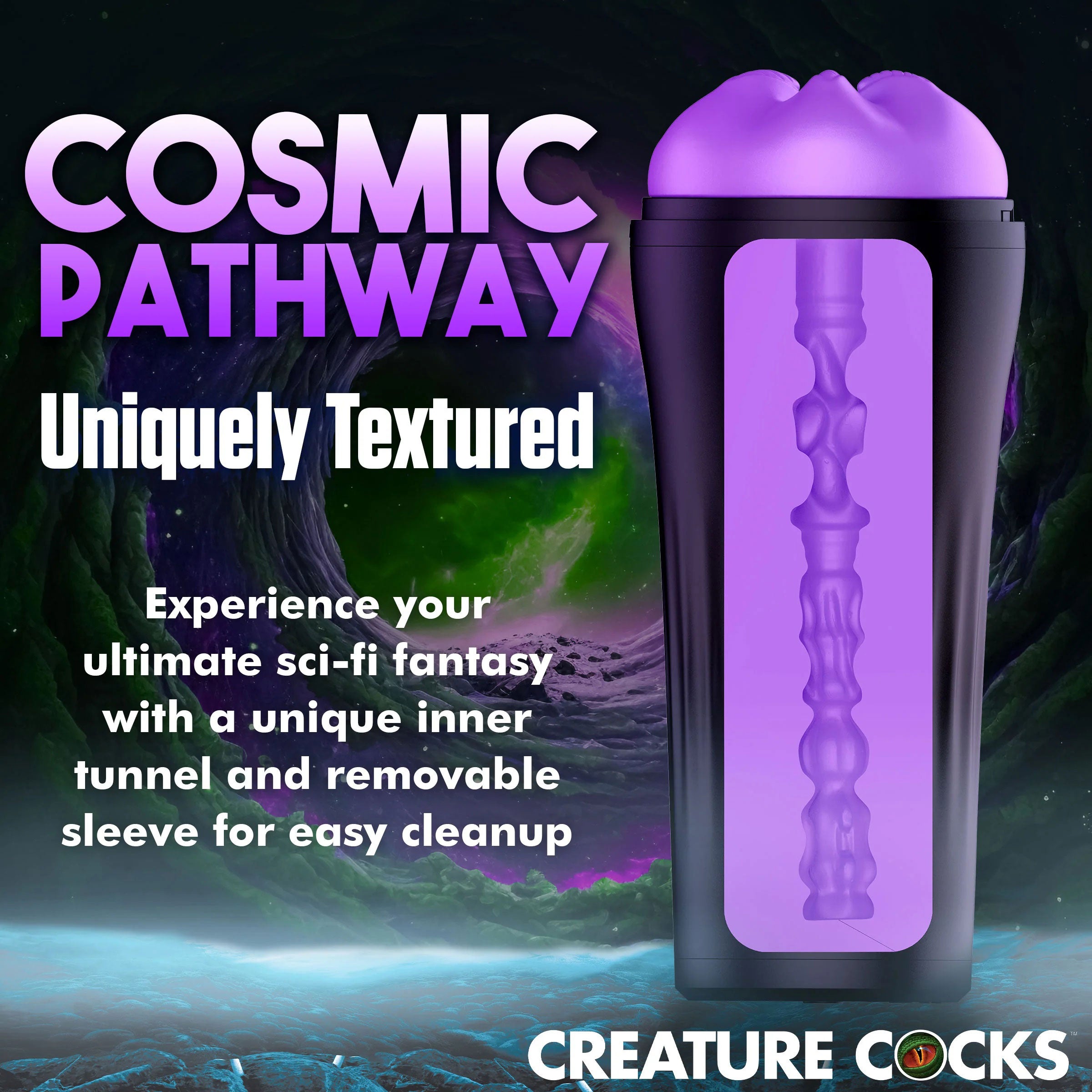 Creature Cocks Wormhole Alien – Textured TPE Masturbator > Sex Toys For Men > Masturbators > Fantasy