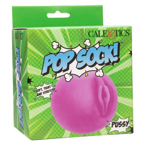 Pop Sock Pussy Purple Ultra-Soft Life-Like Masturbator with Closed-End Design Purple Strokers - Cup|Egg