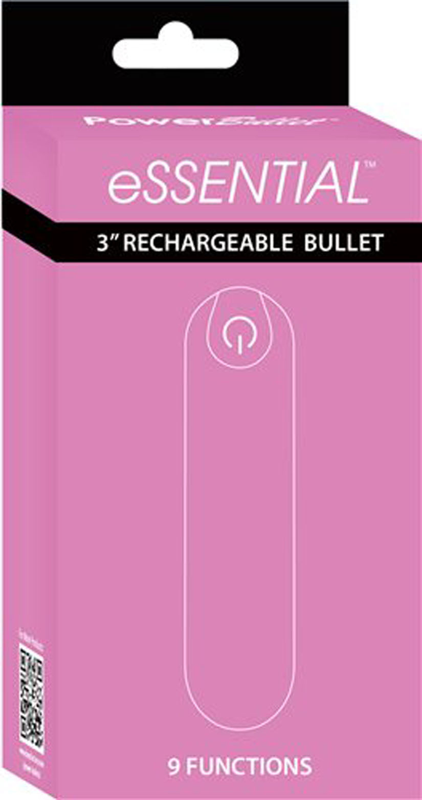 Essential 3 Inch Rechargeable Bullet Vibrator with Storage Case and USB Charging Cord Secondary image