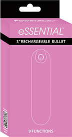 Essential 3 Inch Rechargeable Bullet Vibrator with Storage Case and USB Charging Cord > Vibrators > Mini Vibrators
