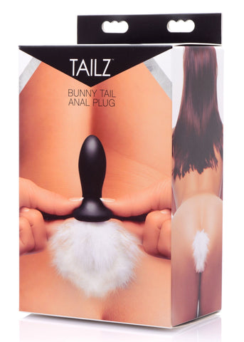 White Bunny Tail Anal Plug Tails