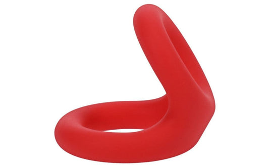 Tantus Adult Toys Red Uplift Silicone Cock Ring Crimson