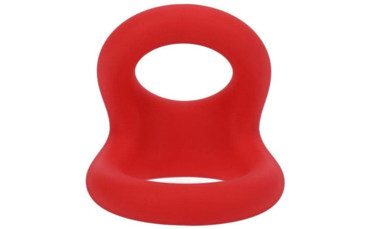 Tantus Adult Toys Red Uplift Silicone Cock Ring Crimson