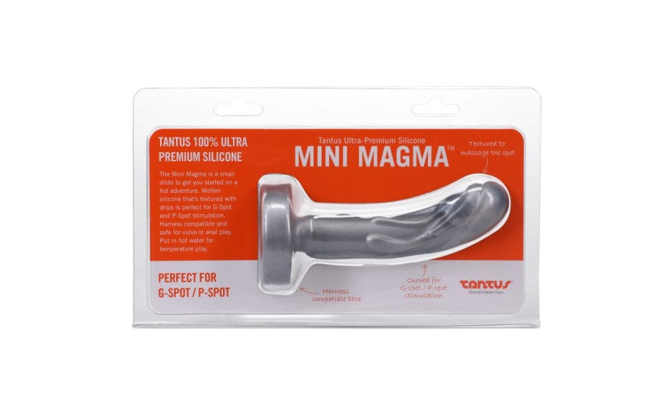 Mini Magma Dildo 4.5 Inch Silver Harness Compatible Ultra Premium Silicone > Dildos > Strap On Dildos