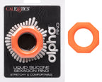 Alpha Liquid Silicone Sexagon Ring Orange Stretchy Comfortable Enhancer Default Title > Cock Ring > Single
