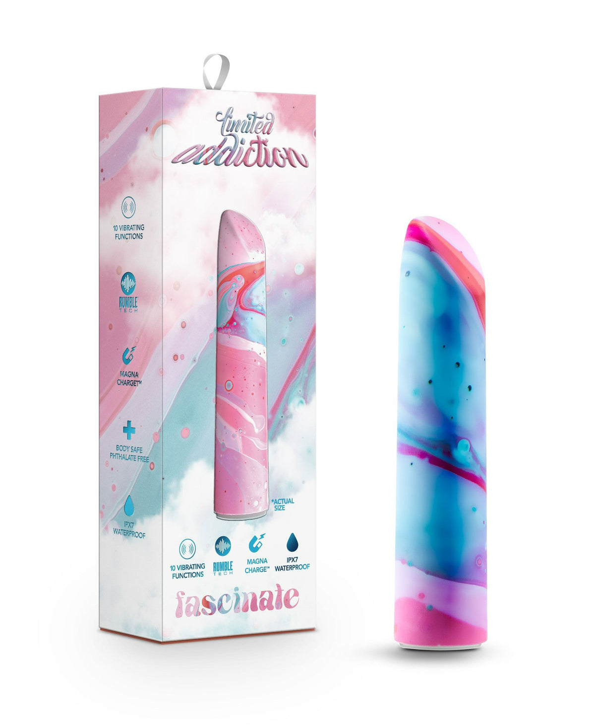 Limited Addiction Fascinate Power Vibe Wireless Vibrator Peach > Vibrators > Mini Vibrators