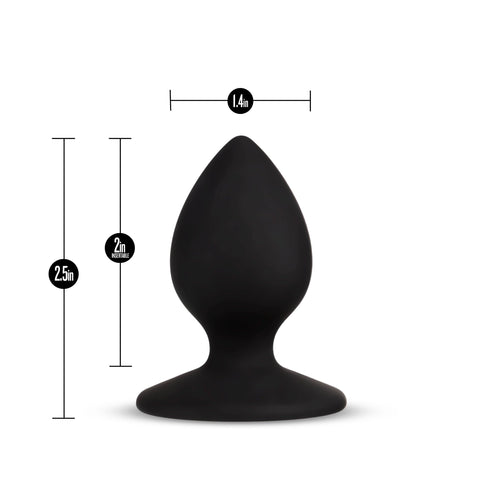 Temptasia Slave Plug Black Anal Toy for Boundaries Exploration Butt Plugs