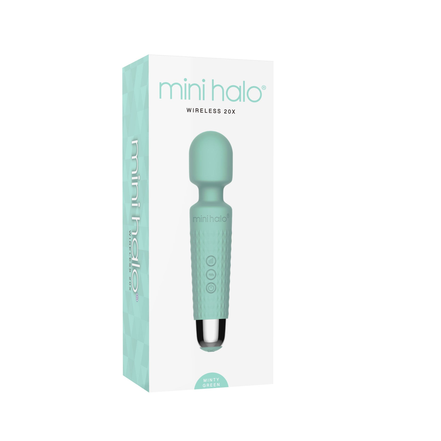 Shibari Mini Halo Wireless 20X Minty Green Massage Wand Electric Massager