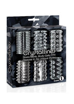 The 9's Crystalline TPR Cock Sleeves Set of 6 – Stretchable Penis Sleeves > Sex Toys For Men > Penis Sleeves