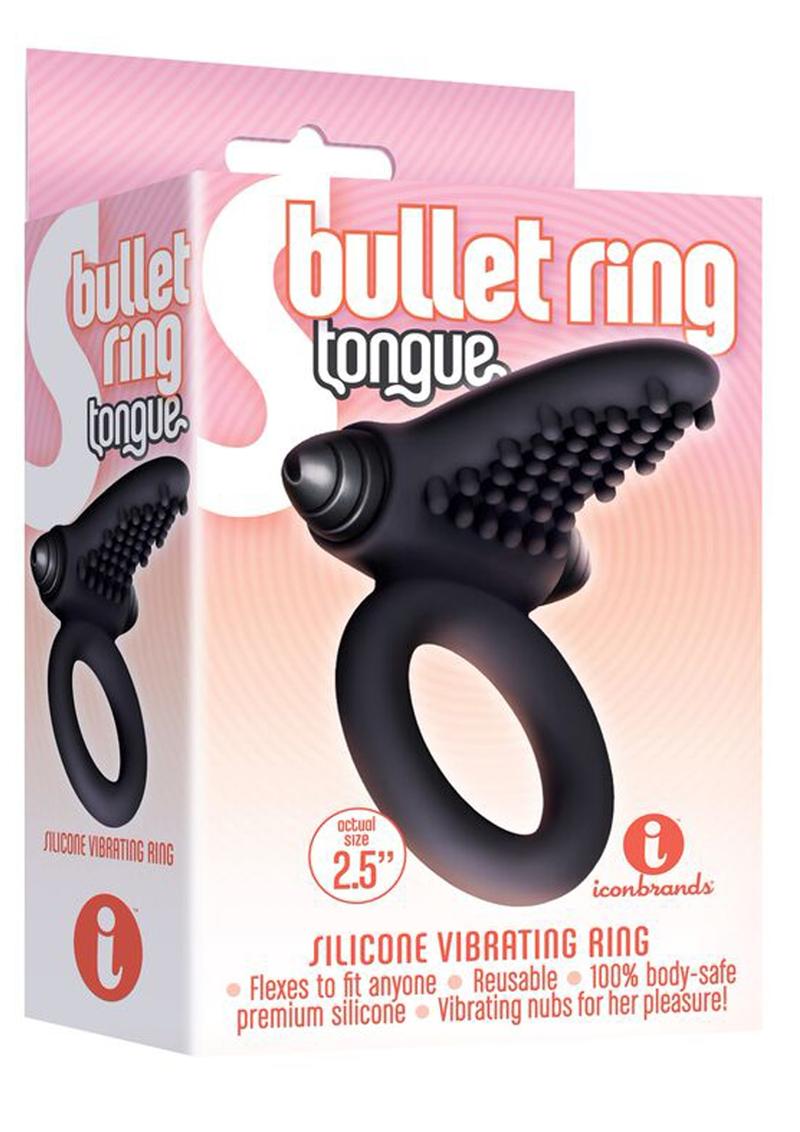 S-Bullet Ring - Tongue -  Vibrating Cock Ring Secondary image