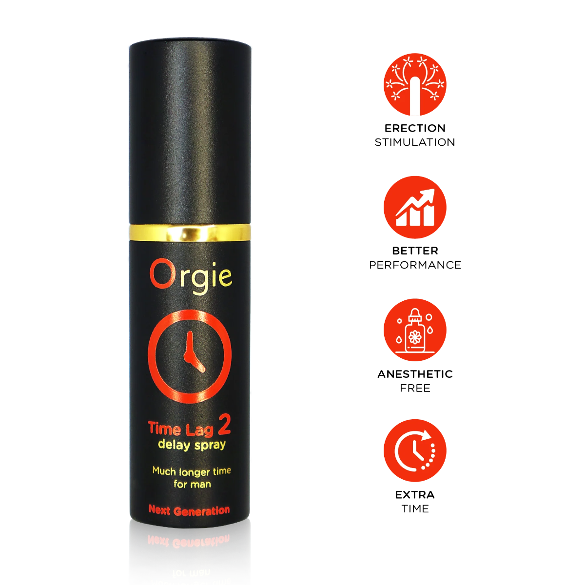 Orgie Time Lag 2 Delay Spray with Damiana Extract 10ml – Desensitizing Spray > Essentials > Mens Enhancers