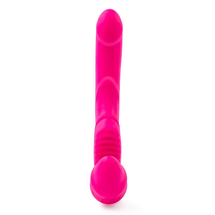 Together Toy Strapless Together Pink Remote-Controlled Silicone Couples Vibrator > Dildos > Strapless Strap Ons
