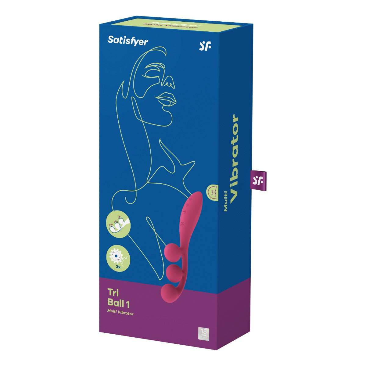 Satisfyer Tri Ball 1 – Multi-Motor Bendable Vibrator with Adjustable Wire Red > Vibrators > Unconventional