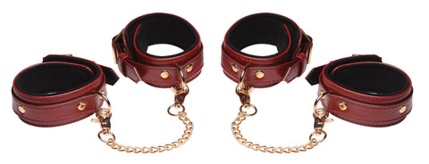 6 Piece Bondage Set – Vegan PU Leather Restraints and Cuffs Kit > Bondage Gear > Bondage Kits