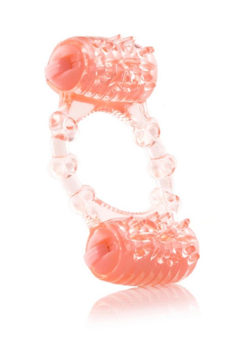 Two-O Vibrating Ring – Dual Motor Stretchy Silicone Couples Vibrator Ring > Cock Ring > Vibrating