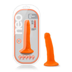 Neo Dual Density Cock 6 Inch Neon Orange Vibrator Orange > Dildos > Realistic Dildos