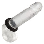 Alpha Liquid Silicone Prolong Tread Ring Black 1 Inch Diameter Stretchy Durable Waterproof Black > Cock Ring > Single