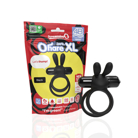 Screaming O 4B Ohare XL Black – Powerful Deep Rumbling Vibrations > Cock Ring > Vibrating