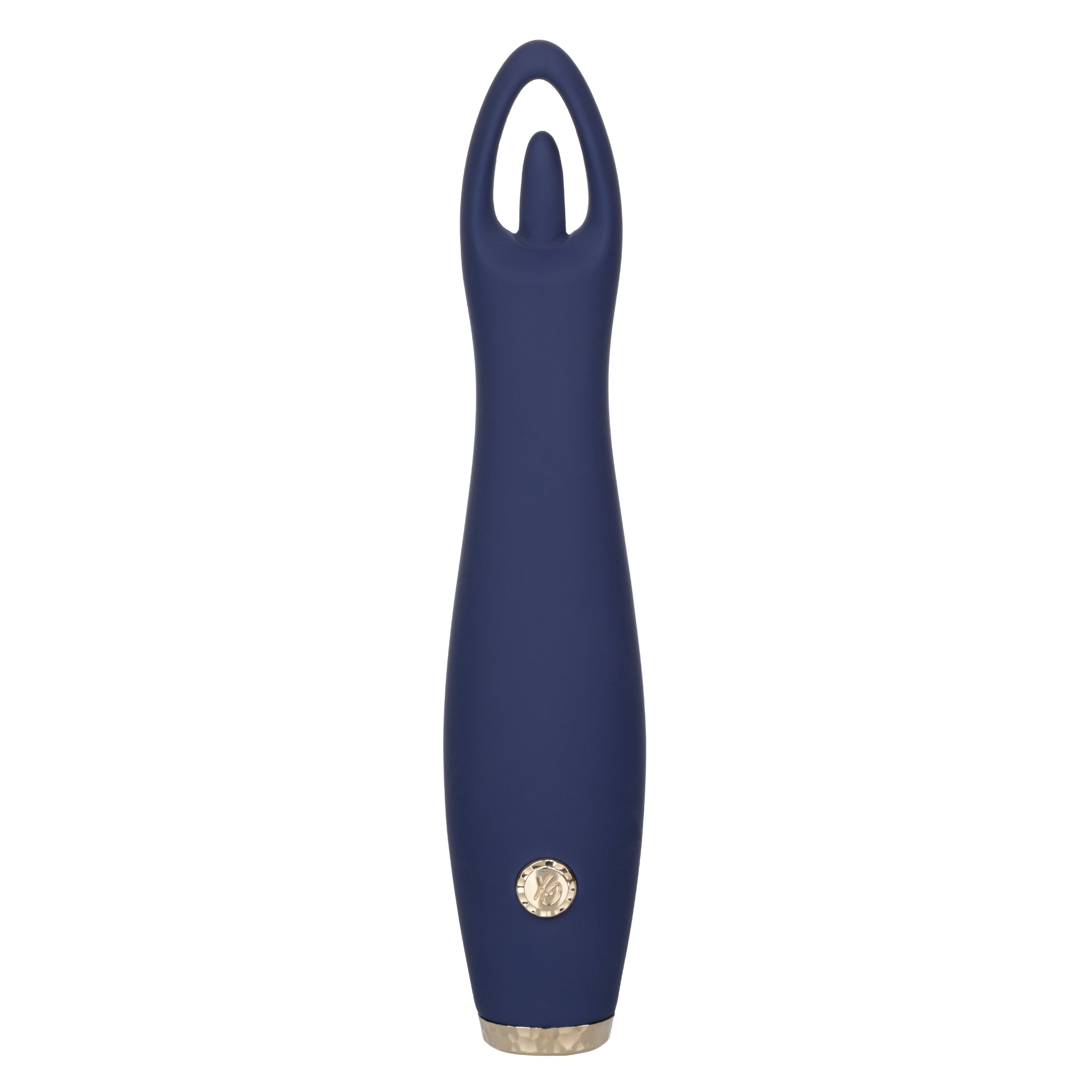 Chic Jasmine Navy Blue 6.25 Inch Dual Motor Silicone Vibrator with 10 Speeds and Rechargeable > Vibrators > Standard Vibrators
