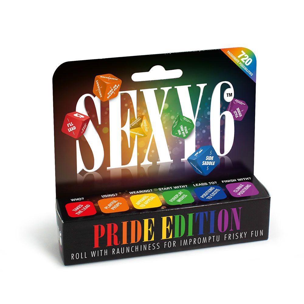 Sexy 6 Pride Edition Dice Set for Intimate Fun Games