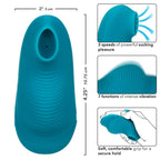 Envy™ Handheld Suction Massager in Teal Blue with 3 Suction Speeds and 7 Vibration Functions > Vibrators > Finger Vibrators