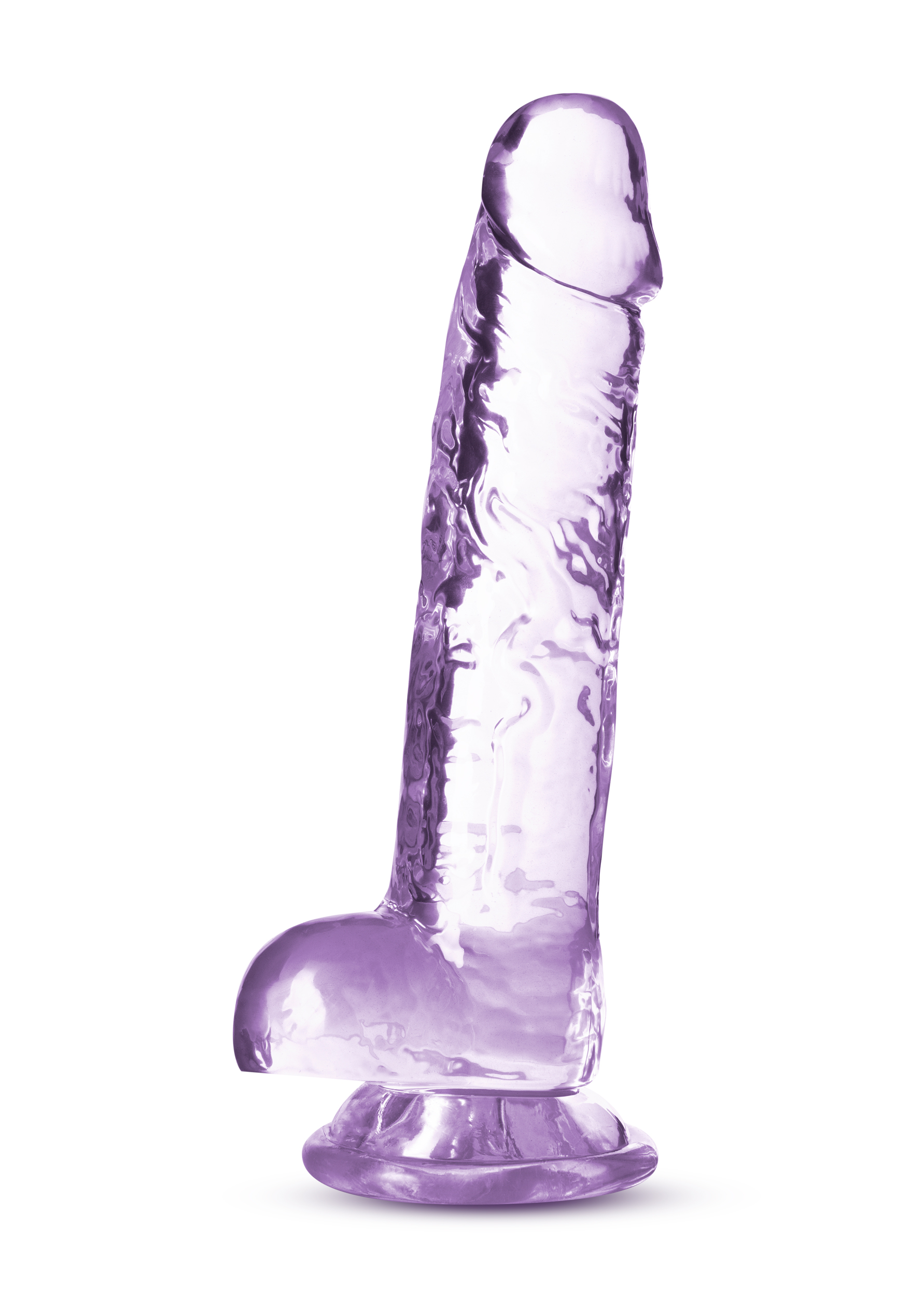 Naturally Yours 7 Inch Crystaline Dildo Amethyst Purple > Dildos > Realistic Dildos