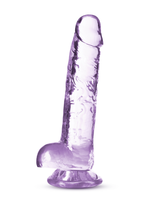 Naturally Yours Crystaline Suction Cup Dildo – 6, 7 or 8 Inch Purple 7" > Dildos > Realistic Dildos