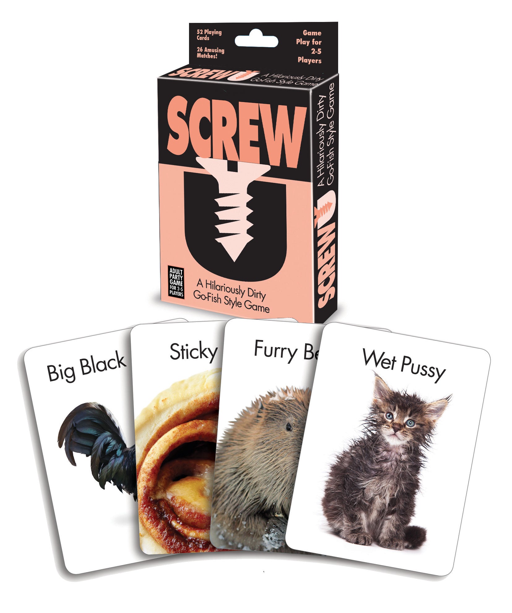 Screw U Card Game - Hilarious Adult Party Fun 2-8 Players > Novelties > Card Games