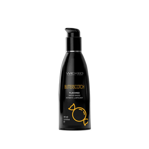 Wicked Aqua Butterscotch Lubricant 60 ml Tasty Water-Based Pleasure ... No Colour Selected Flavoured Lube