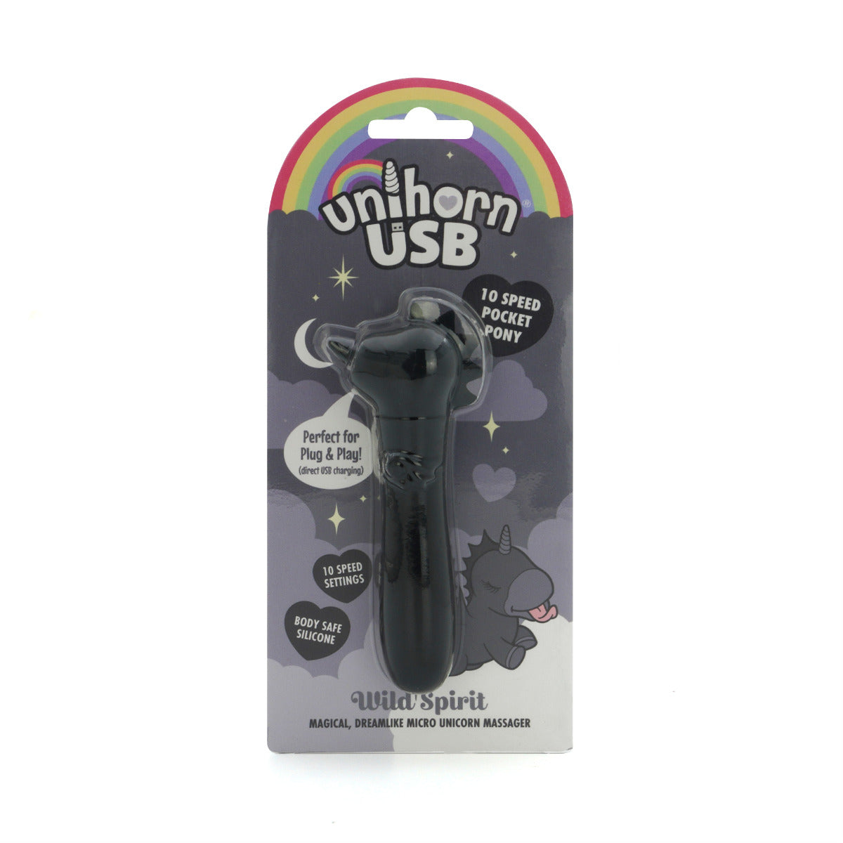Unihorn Wild Spirit – Compact USB Rechargeable Silicone Vibrating Bullet with 10 Speeds > Vibrators > Ladies > Clitoral Vibrators and Stimulators