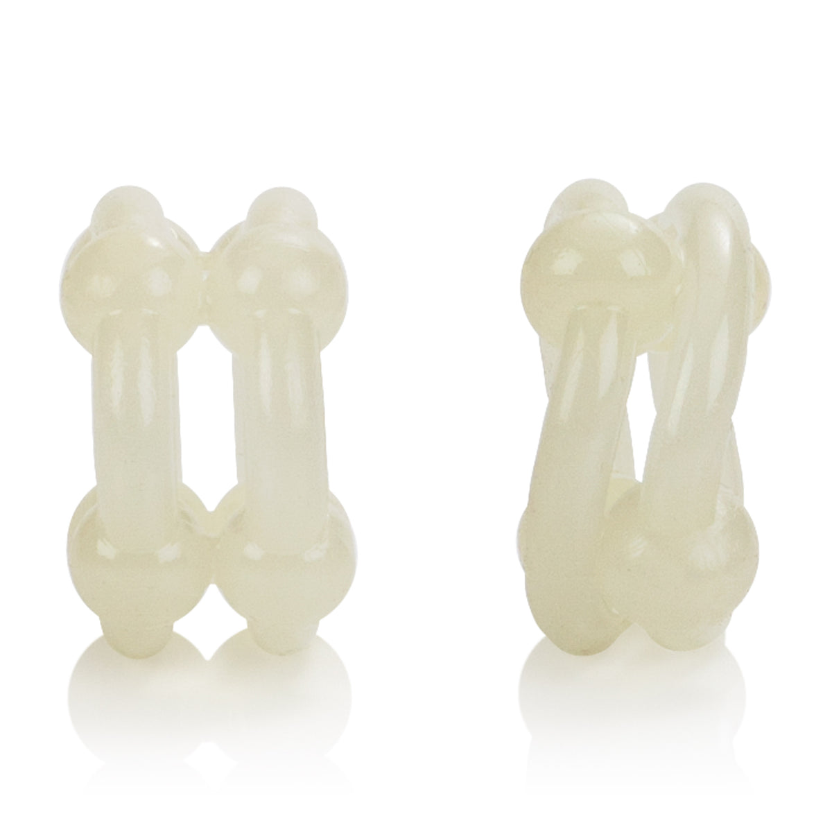 Island Rings Double Stacker Glow In The Dark Stretchy Cock Rings 0.75 Inch 2 Cm Duo > Cock Ring > Sets
