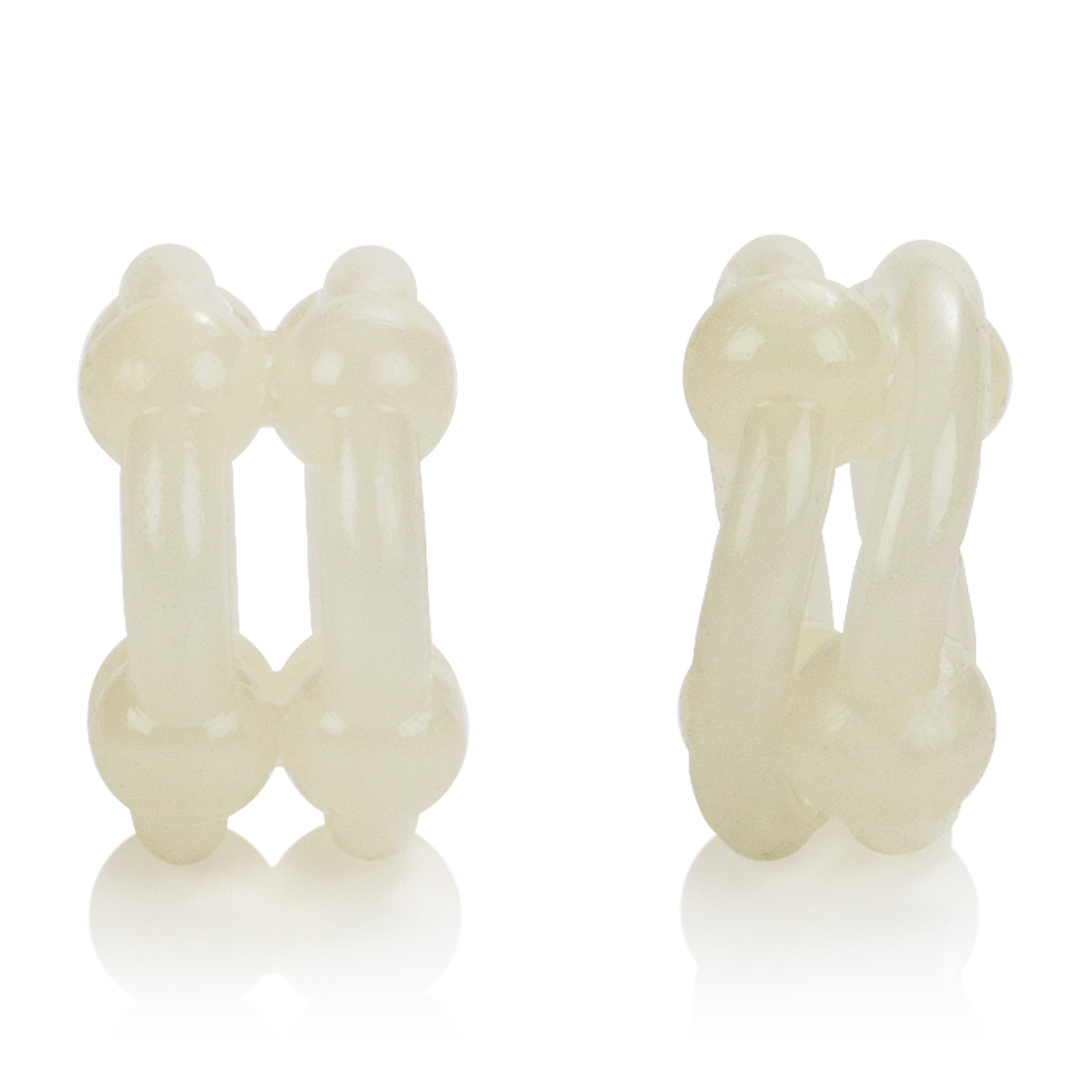 Island Rings Double Stacker Glow In The Dark Stretchy Cock Rings 0.75 Inch 2 Cm Duo > Cock Ring > Sets
