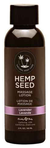 Hemp Seed Massage Lotion Lavender Scented 59 Milliliter Bottle