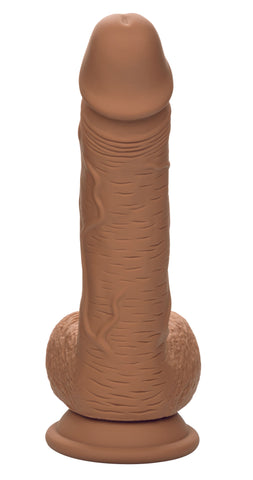 Dual Density Silicone Studs 6.25 Inch Brown > Dildos > Realistic Dildos