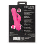 California Dreaming Sacramento Sweetie Pink Dual Stimulator with Rotating Beads and 10 Vibration Modes > Vibrators > Ladies > Rabbit