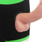 Strap-On Boxer Shorts (Black/Green XS/S) – Comfortable Strap-On Harness Underwear > Dildos > Strap On Harnesses