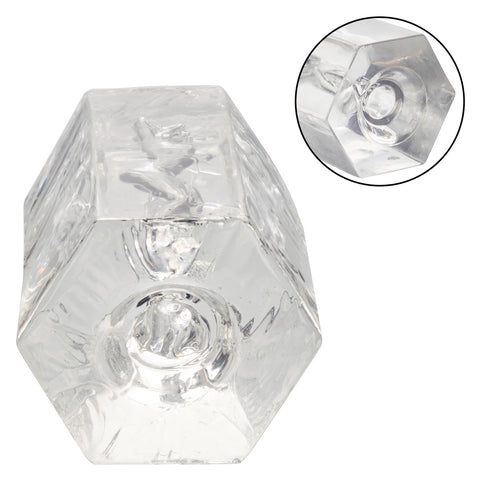 Girls Girls Girls™ Farrah Transparent Travel Masturbator Soft Tight Stretchy Sleeve Strokers - Manual