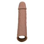 Performance Maxx Life-Like Extension 8 Inch with Scrotum Strap and Thick Sleeve Brown > Sex Toys For Men > Penis Sleeves