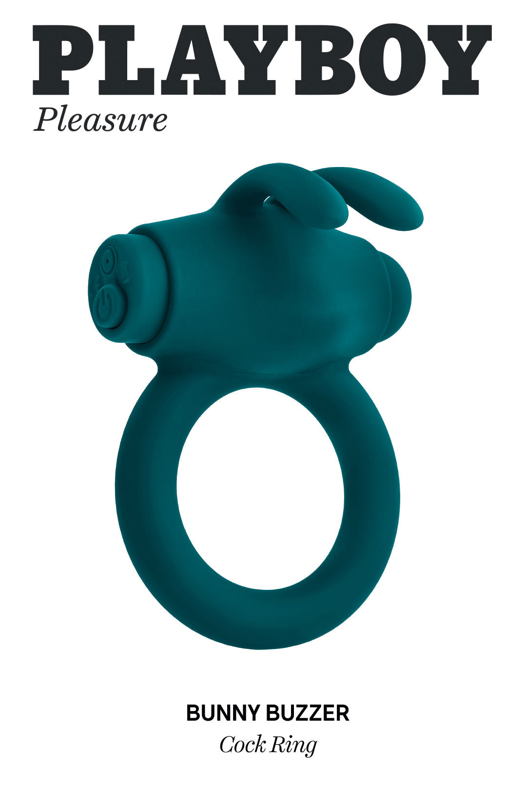 Playboy Pleasure Bunny Buzzer Vibrating Cock Ring Green > Cock Ring > Vibrating