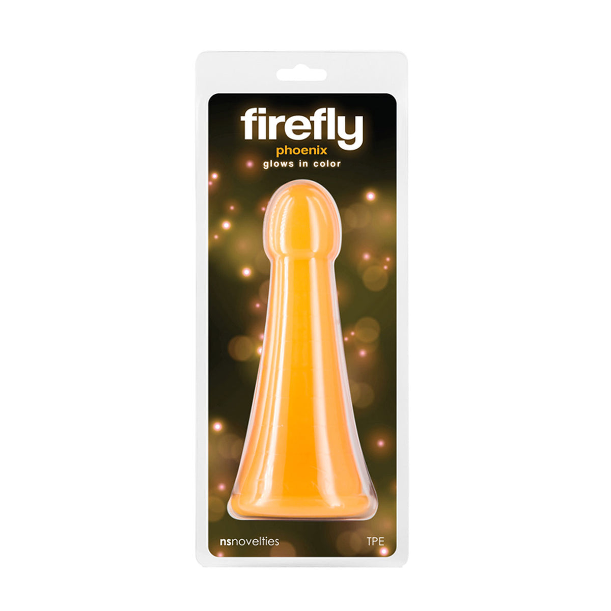 Firefly - Phoenix - Orange 7" Dong 19.2cm Body-Safe TPE Orange > Dildos > Neutral Dildos
