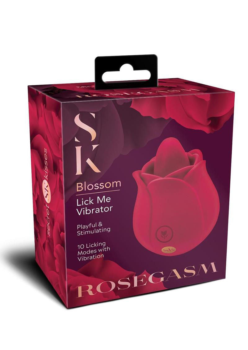 Rosegasm Rose Blossom Licker - Red STIMULATORS